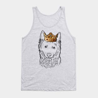 Mudi Dog King Queen Wearing Crown Tank Top